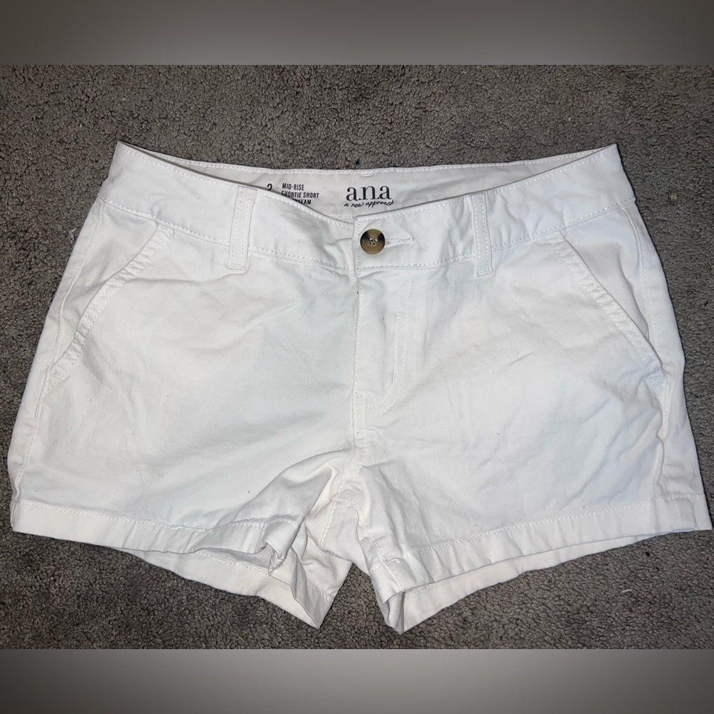 White Khaki Shorts